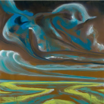 Charlie Tastet, huile sur toile, série "Desert intime"