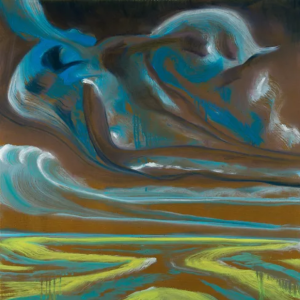 Charlie Tastet, huile sur toile, série "Desert intime"