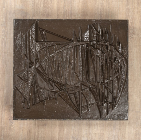Plaque de cheminée édition Stern par F. Loriot 1970