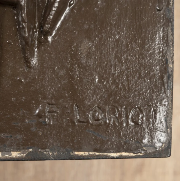 Plaque de cheminée édition Stern par F. Loriot 1970