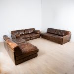 Salon en cuir DS-76, De Sede, Suisse 1970