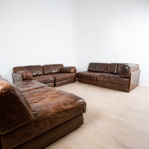 Salon en cuir DS-76, De Sede, Suisse 1970