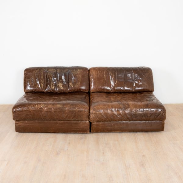 Salon en cuir DS-76, De Sede, Suisse 1970
