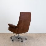 Fauteuil de Bureau Exécutif Pivotant DS 35 en Cuir édition De Sede, Suisse, 1970