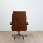 Fauteuil de Bureau Exécutif Pivotant DS 35 en Cuir édition De Sede, Suisse, 1970