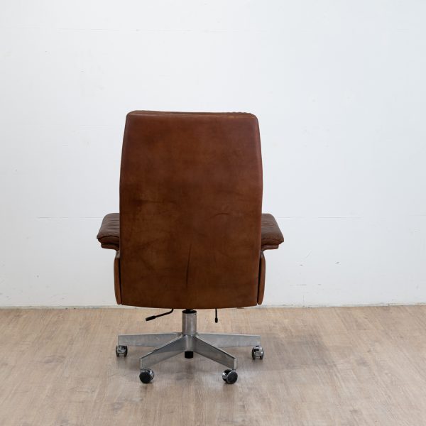 Fauteuil de Bureau Exécutif Pivotant DS 35 en Cuir édition De Sede, Suisse, 1970
