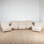 5 fauteuils modulables série "Deca" par Tito Agnoli pour Arflex, 1960