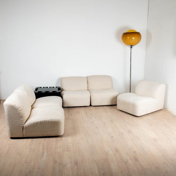 5 fauteuils modulables série "Deca" par Tito Agnoli pour Arflex, 1960