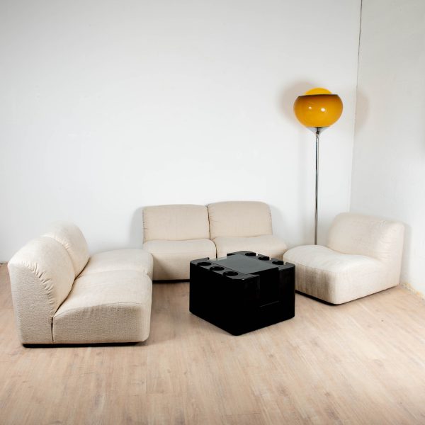 5 fauteuils modulables série "Deca" par Tito Agnoli pour Arflex, 1960