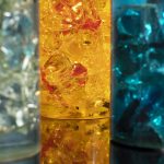 Lampe en résine fractale set de 3, circa 1970