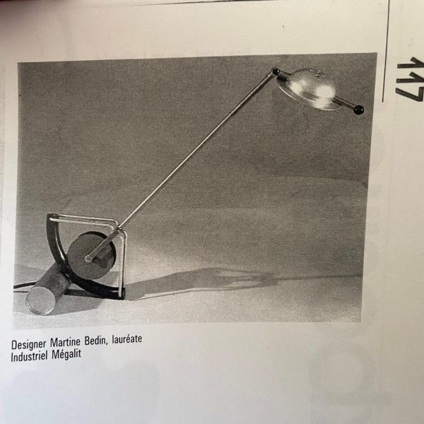 Lampe Gédéon de Martine Bedin pour Megalit, France, 1985