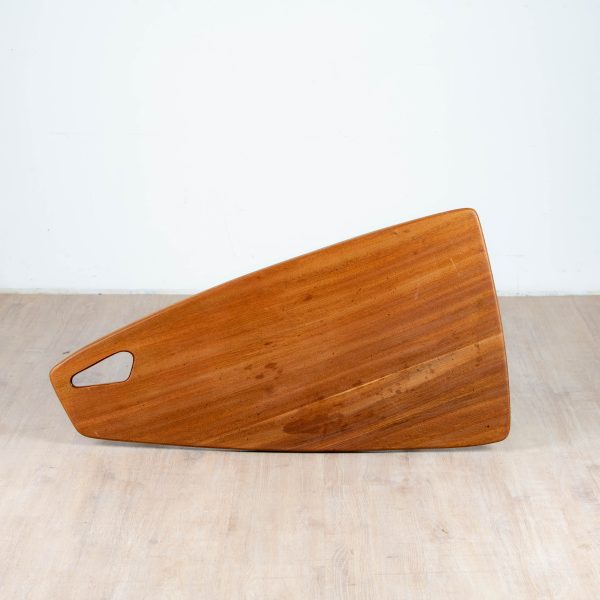 Table basse tripodes en Acajou de Pierre Cruège, 1953