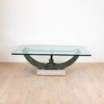Coffee Table Bronze and Glass from Valenti, Barcelona