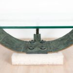 Coffee Table Bronze and Glass from Valenti, Barcelona