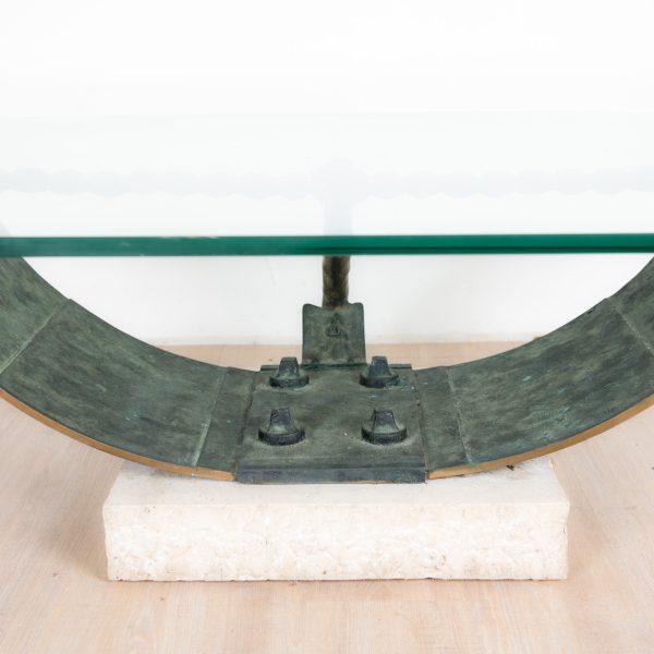 Coffee Table Bronze and Glass from Valenti, Barcelona