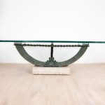 Coffee Table Bronze and Glass from Valenti, Barcelona