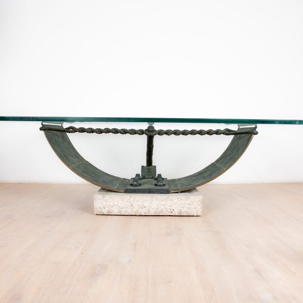 Coffee Table Bronze and Glass from Valenti, Barcelona