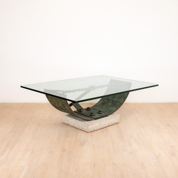 Coffee Table Bronze and Glass from Valenti, Barcelona