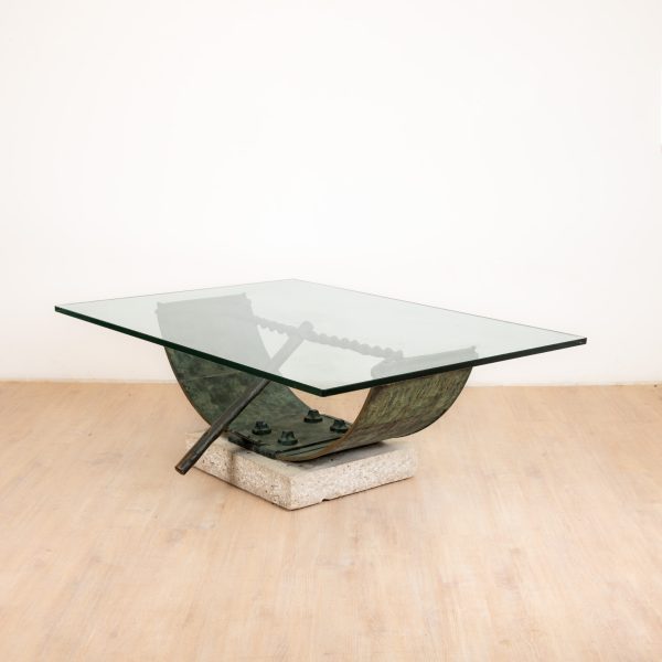 Coffee Table Bronze and Glass from Valenti, Barcelona