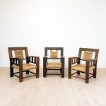 Lot de 3 chaises Néo-Basque