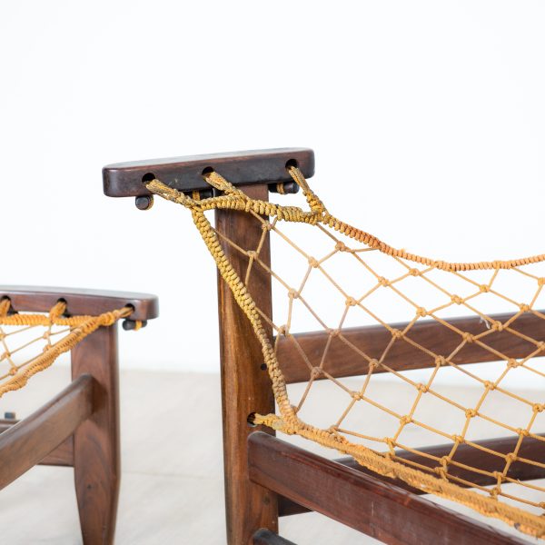 Fauteuil lounge & ottoman — Jean Gillon, Brésil, années 1960