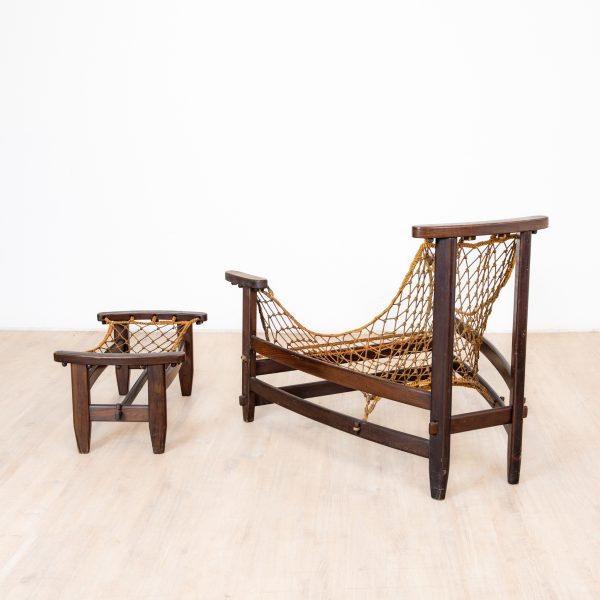 Fauteuil lounge & ottoman — Jean Gillon, Brésil, années 1960